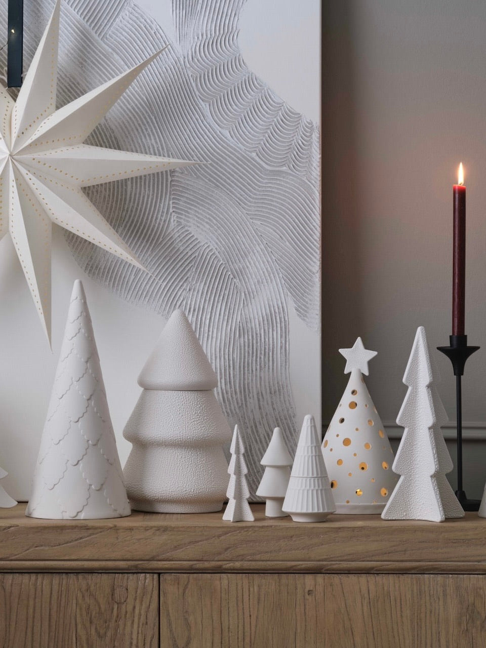 Tiered Ceramic Trees Set of 2