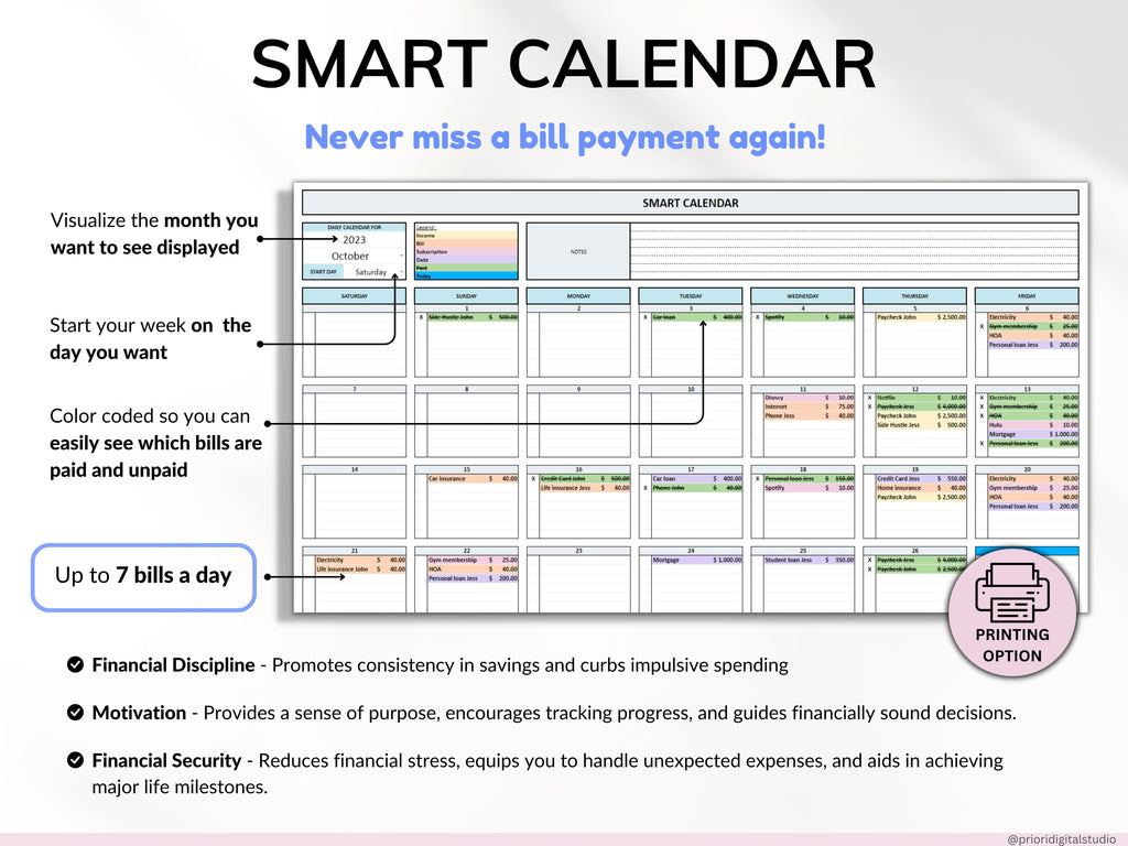 Bill Calendar