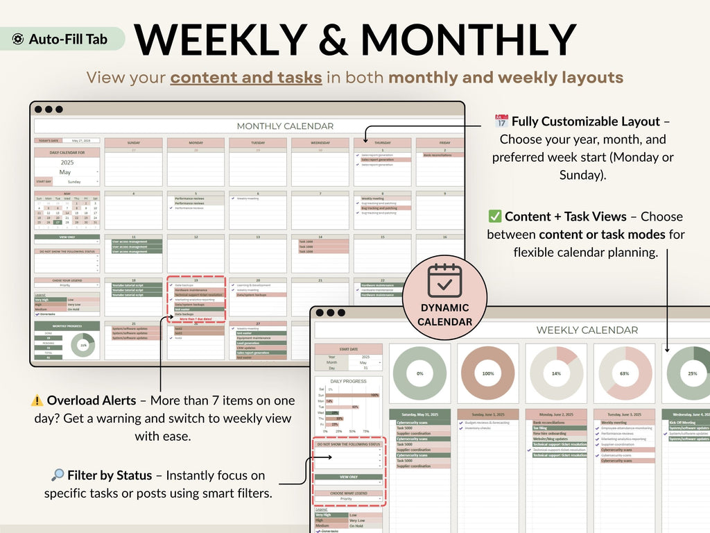 Social Media Planner Spreadsheet