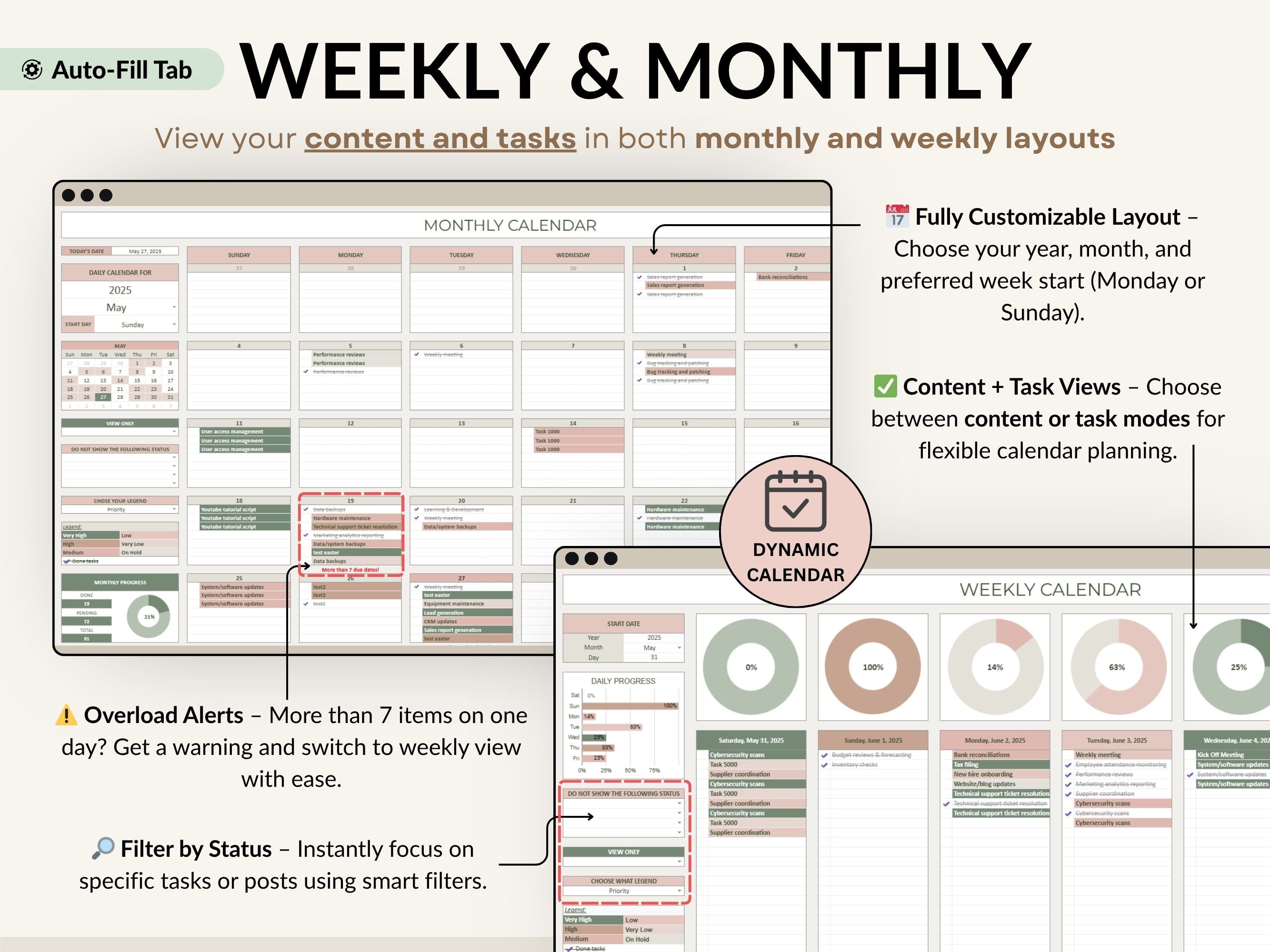 Social Media Planner Spreadsheet