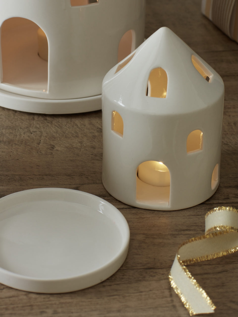 White Ceramic House