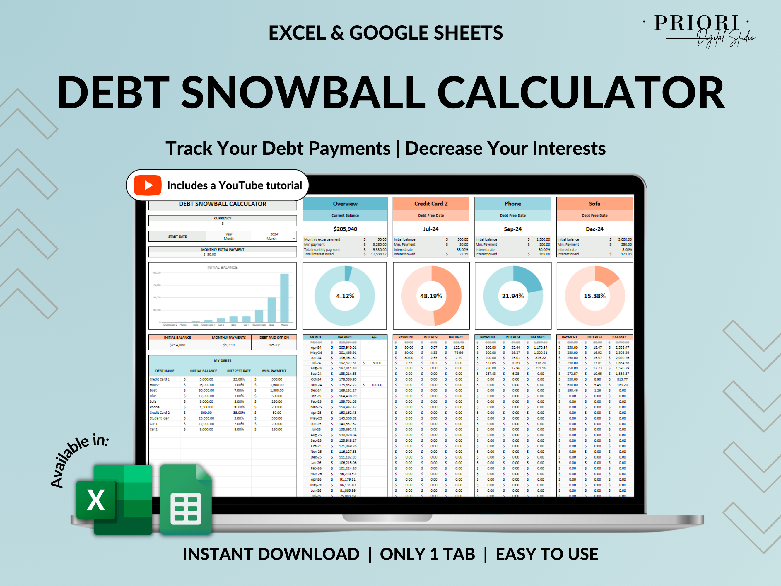 Debt Snowball Calculator