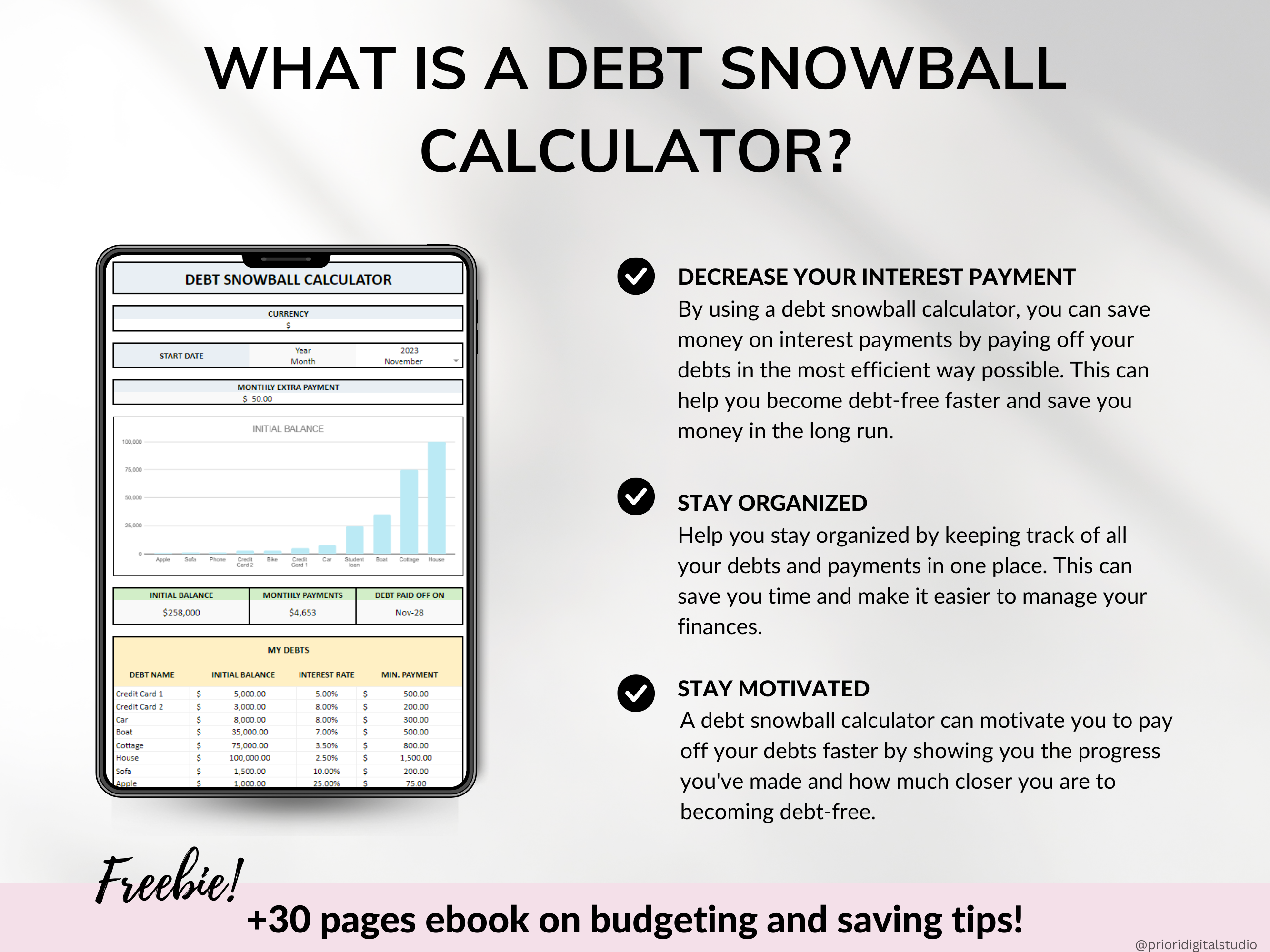 Debt Snowball Calculator