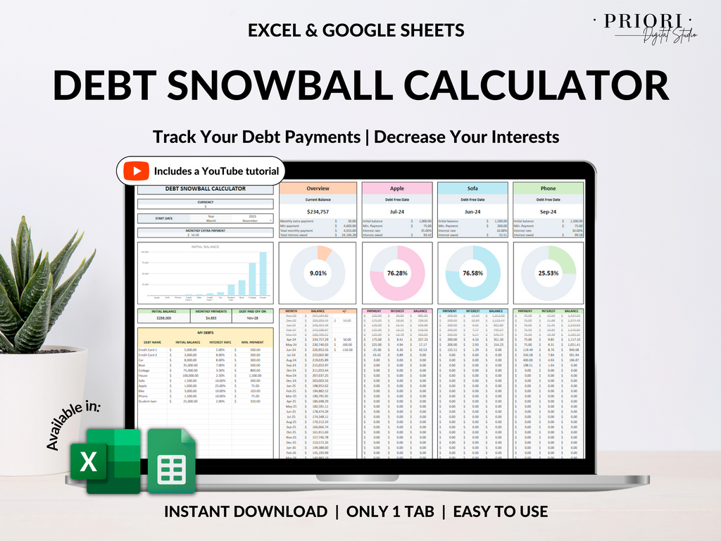 Debt Snowball Calculator